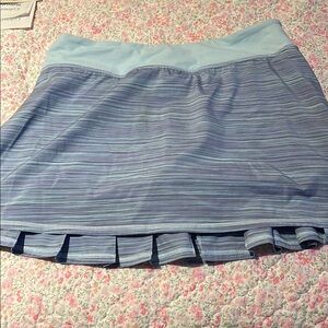 Lululemon Blue Striped Women's Skort